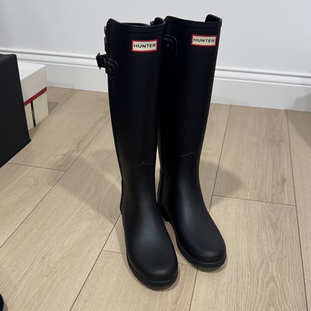 Hunter Classic Black Rain BootsMatte Black 9